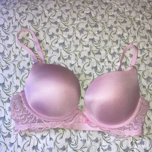 2 for $25 La Senza pink lace bra 32C - Picture 1 of 4